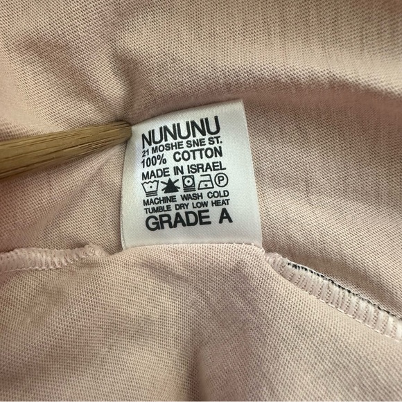 NEW! nununu 360 dress Pink Black Star Long Sleeve Thumbs Pockets A Line Swing - Picture 9 of 9